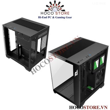 Vỏ Case Máy Tính Bể Cá E-DRa mATX 2 Mặt Kính Cường Lực ECS1503