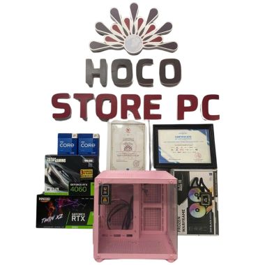 Vỏ Case Máy Tính Bể Cá Emaster Màu Hồng ECG 983P mATX