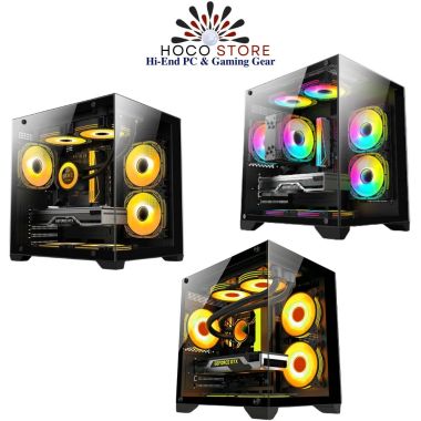Vỏ Case Bể Cá Emaster ECG985B1 M-ATX Màu Đen