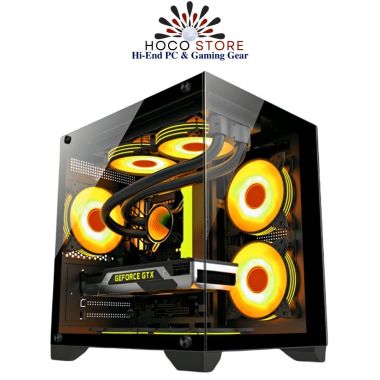 Vỏ Case Bể Cá Emaster ECG985B1 M-ATX Màu Đen