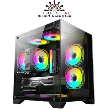 Vỏ Case Bể Cá Emaster ECG985B1 M-ATX Màu Đen