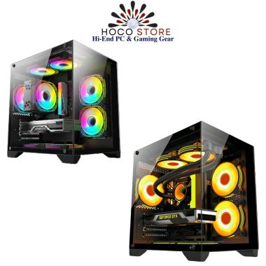 Vỏ Case Bể Cá Emaster ECG985B1 M-ATX Màu Đen