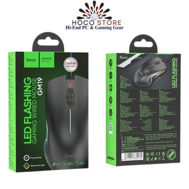 Chuột Gaming Có Dây Hoco GM19 LED RGB