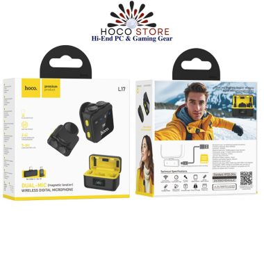 Micrô kỹ thuật số không dây Hoco L17 Mic Kép