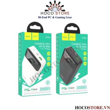 Pin sạc dự phòng J102A chính hãng Hoco 20000mAh sạc nhanh 20w cổng TypeC in/out l Hoco Store PC