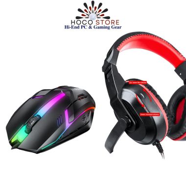 Bộ 4 Món Phím Chuột Tai Nghe Lót Chuột T-WOLF TF240 RGB