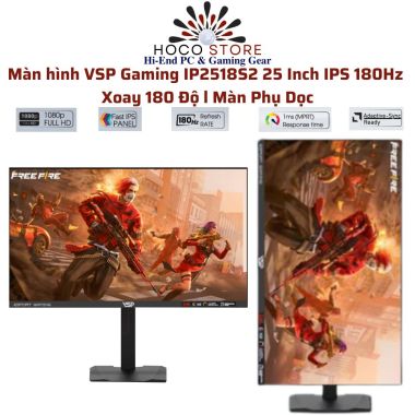 Màn hình VSP Gaming IP2518S2 25 Inch IPS Xoay 180 Độ 180Hz