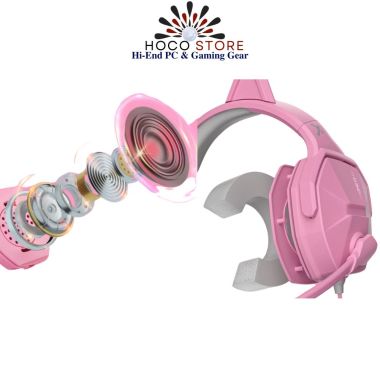 Tai nghe Mèo Gaming Chụp Tai Xiberia V13U Hồng