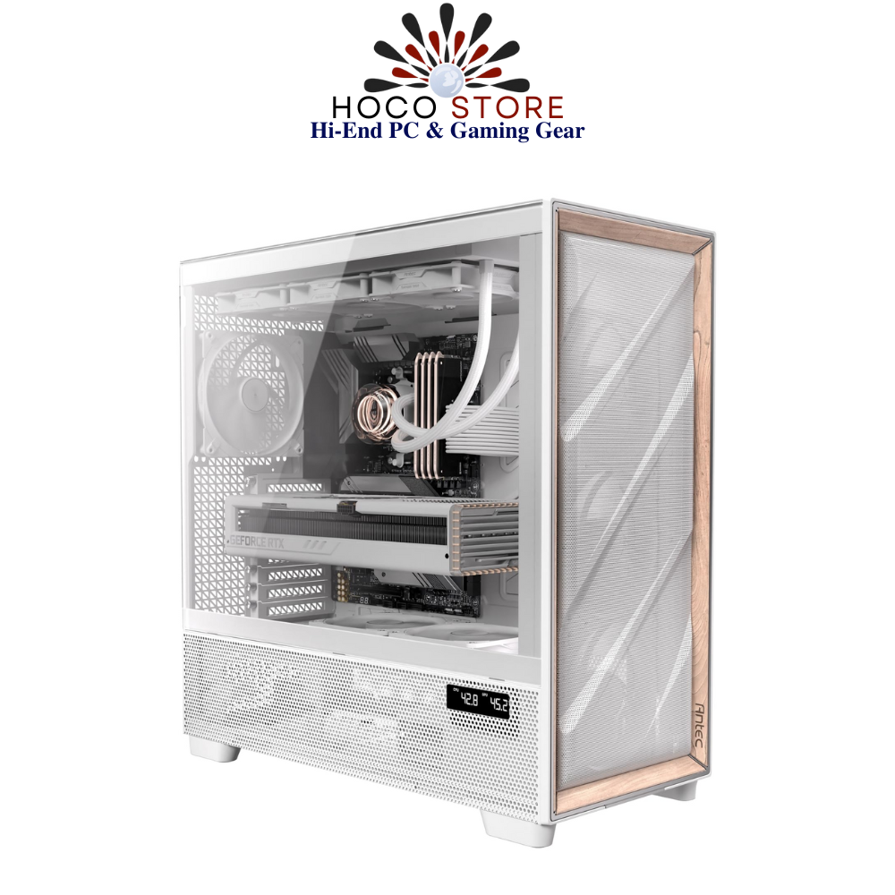 Vỏ Case ANTEC Full Tower FLUX PRO WHITE (Màu trắng, Kèm 6 FAN, BH 24T)