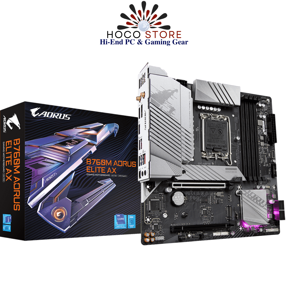 Bo Mạch Chủ Mainboard GIGABYTE B760M AORUS ELITE AX