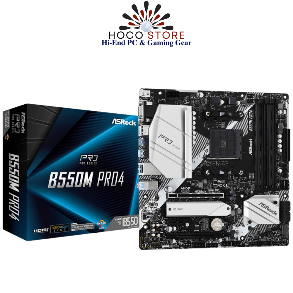 Bo mạch chủ ASRock B550M Pro4