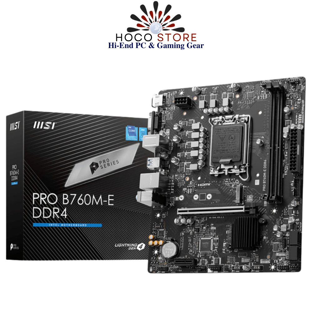 Bo mạch chủ MSI Pro B760M-E DDR4