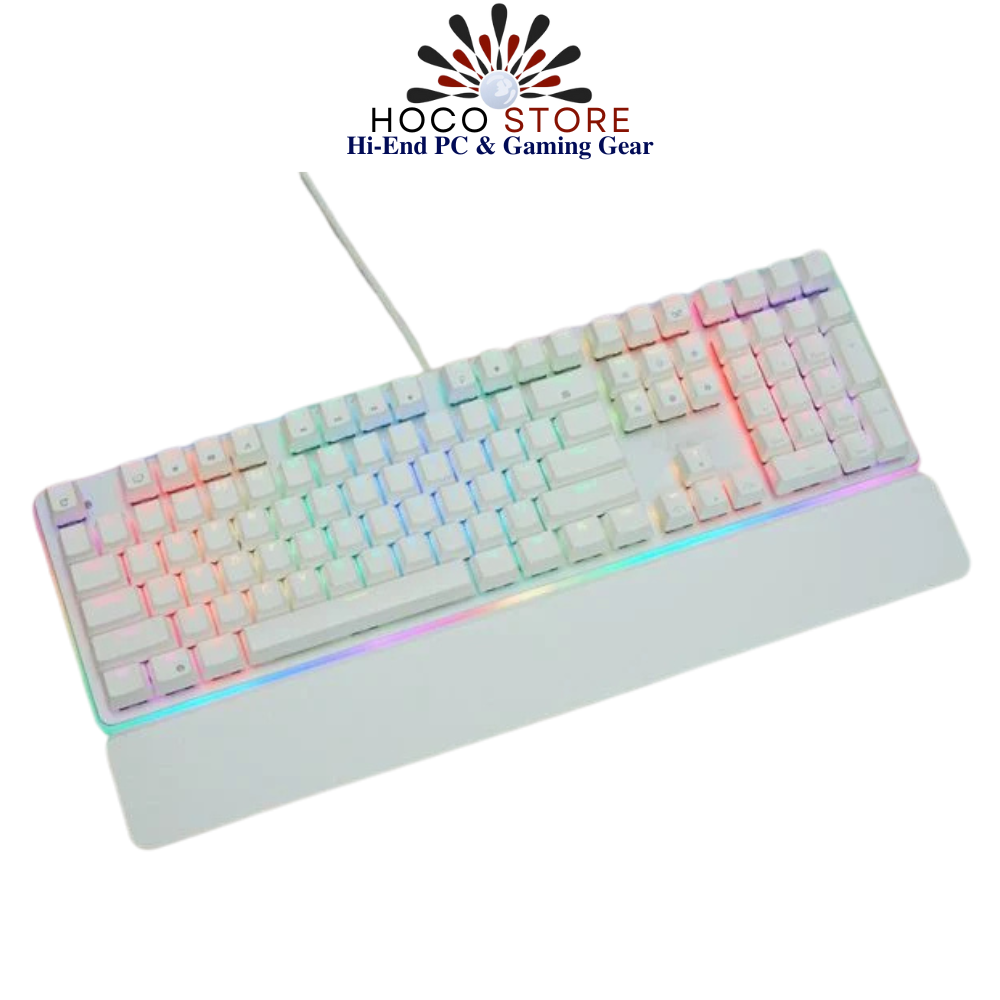 Bàn phím cơ Royal Kludge RK918 trắng Blue Red Switch