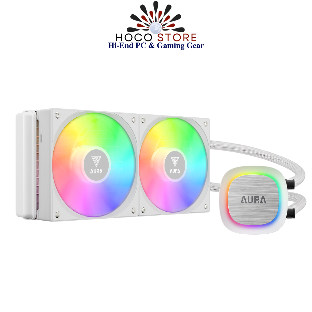 Bộ Tản Nhiệt Nước AIO Gamidas AURA GL240 V2 White