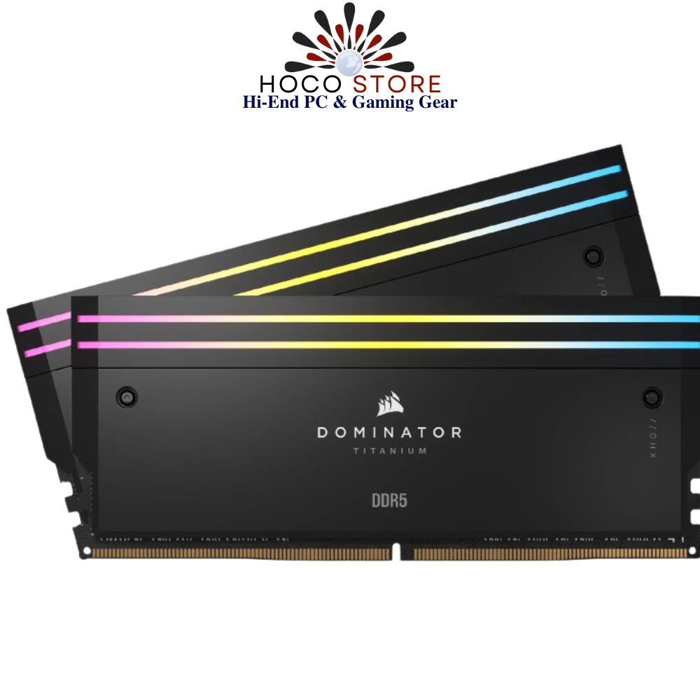 Bộ nhớ Ram PC Corsair Dominator Titanium RGB Black 94GB 6600MHz DDR5 (2x48GB)