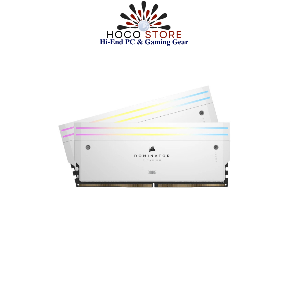 Bộ nhớ Ram PC Corsair Dominator Titanium RGB White 32GB 6000MHz DDR5 (2x16GB)