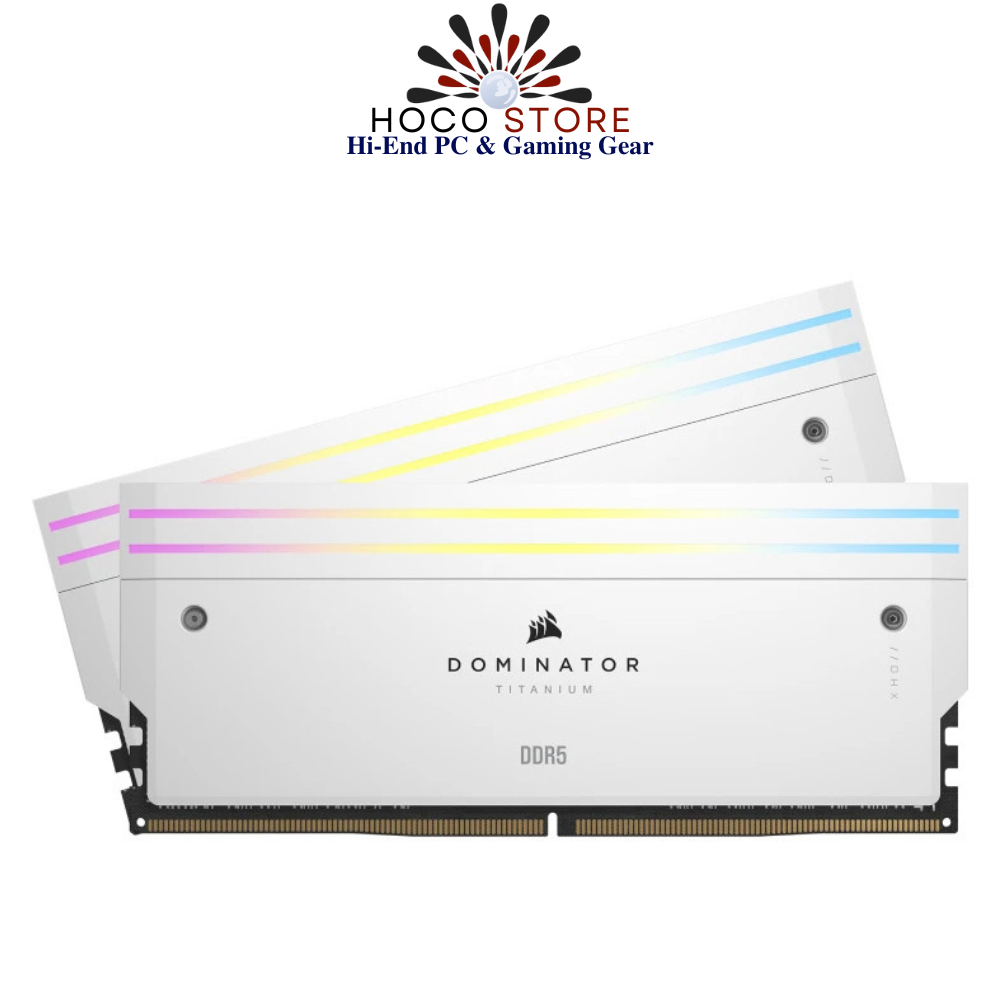 Bộ nhớ Ram PC Corsair Dominator Titanium RGB White 94GB 6400MHz DDR5 (2x48GB)