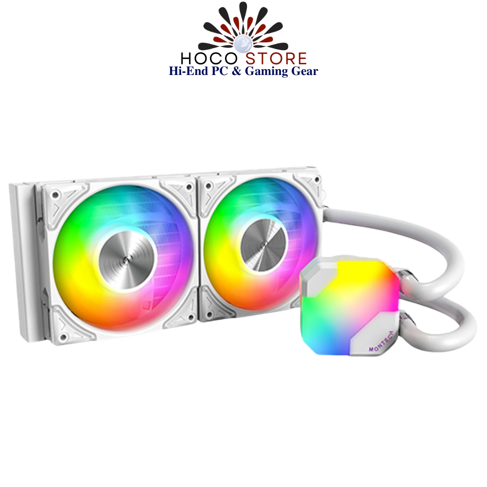 Bộ tản nhiệt nước AIO CPU Montech HyperFlow 240 White ARGB