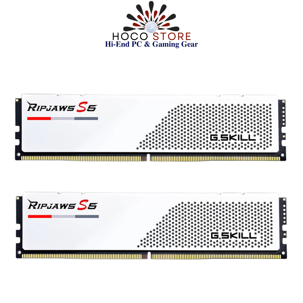 Bộ nhớ Ram PC G.Skill Ripjaws S5 32GB 5600MHz DDR5 (16GBx2) White