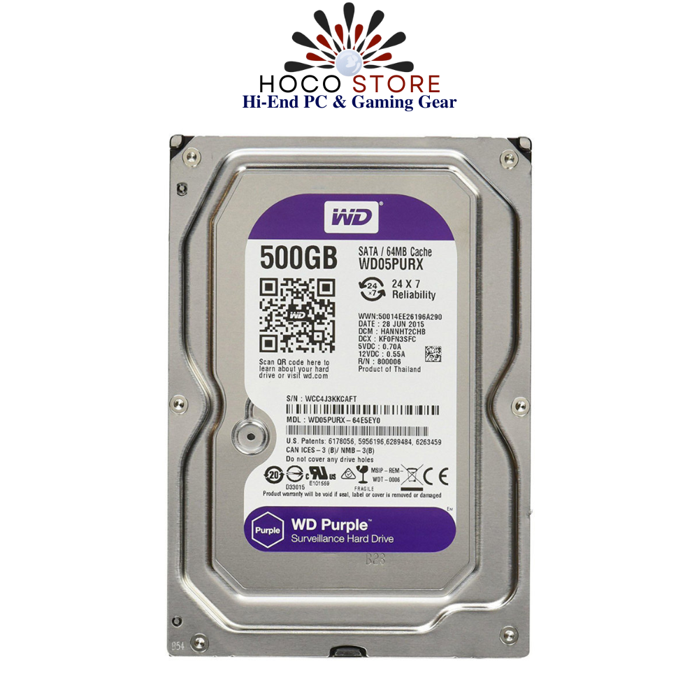 HDD Western Digital 500GB Purple