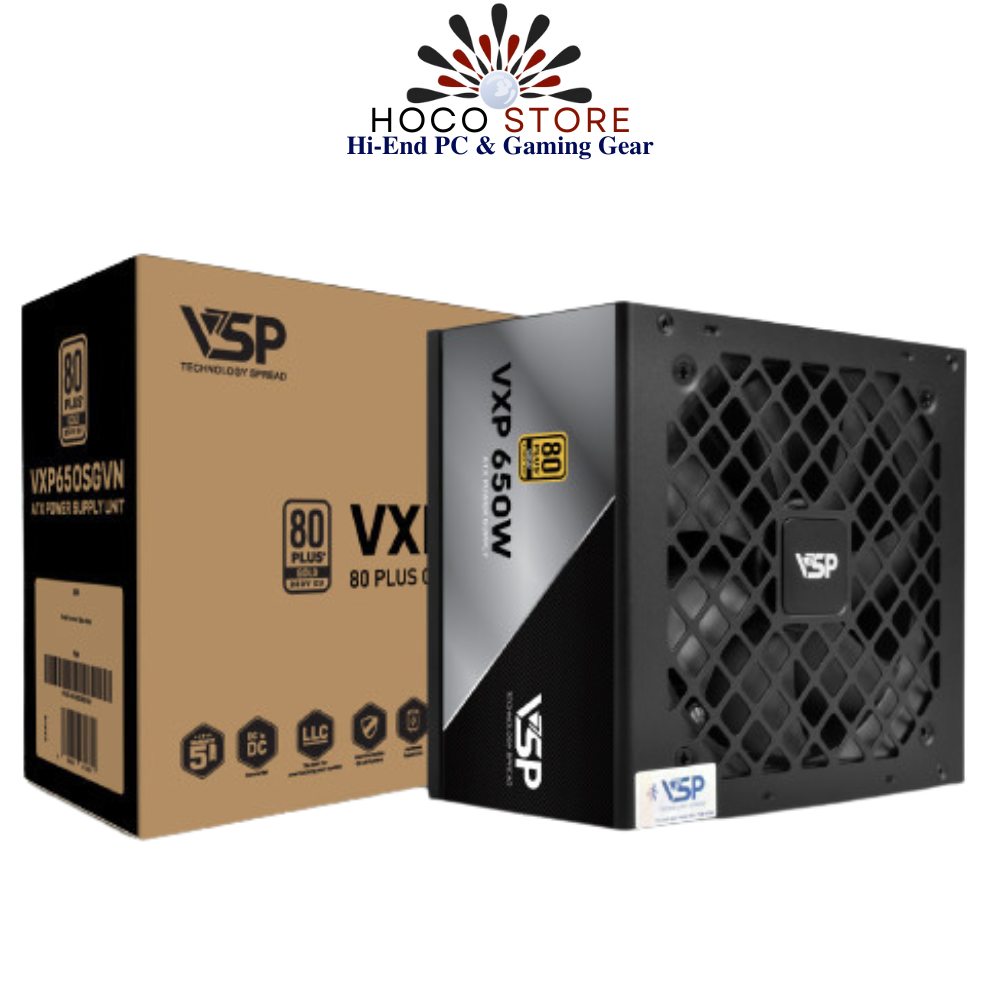 Nguồn VSP VXP650SGVN 80 Plus Gold 650W