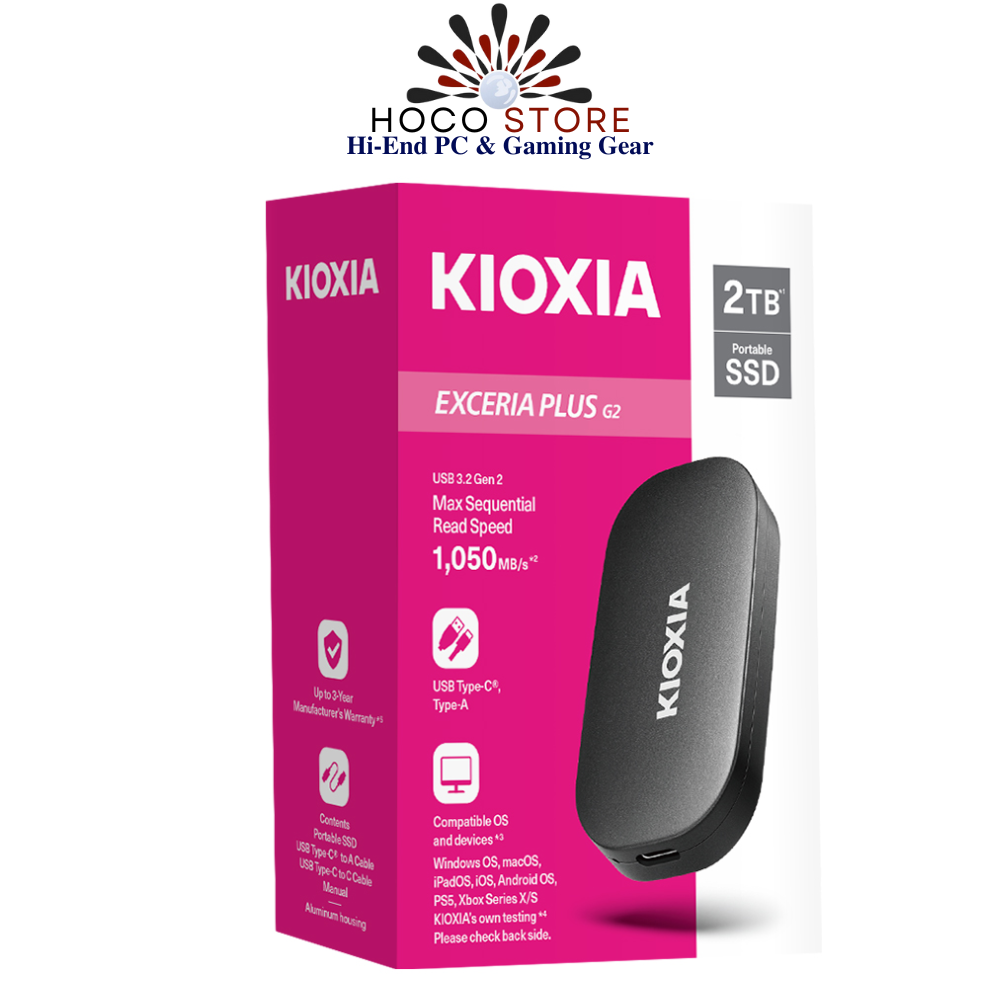 SSD Di Động 2TB KIOXIA EXCERIA PLUS G2 PORTABLE
