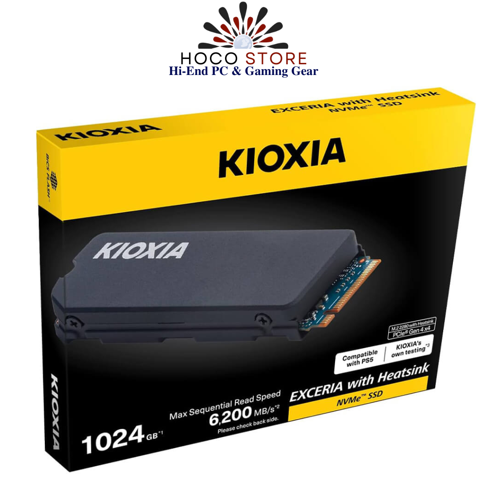 SSD NVMe 1TB KIOXIA with Heatsink Gen4x4