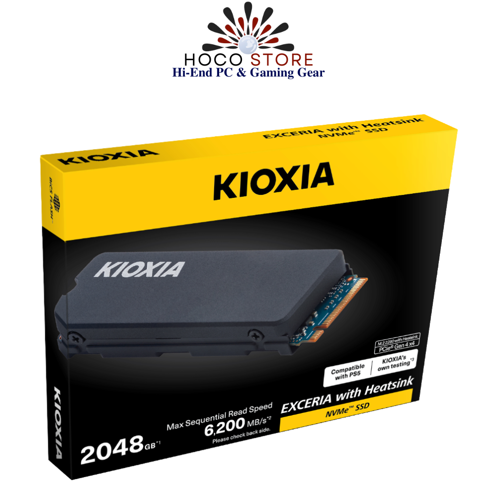 SSD NVMe 4TB KIOXIA with Heatsink Gen4x4