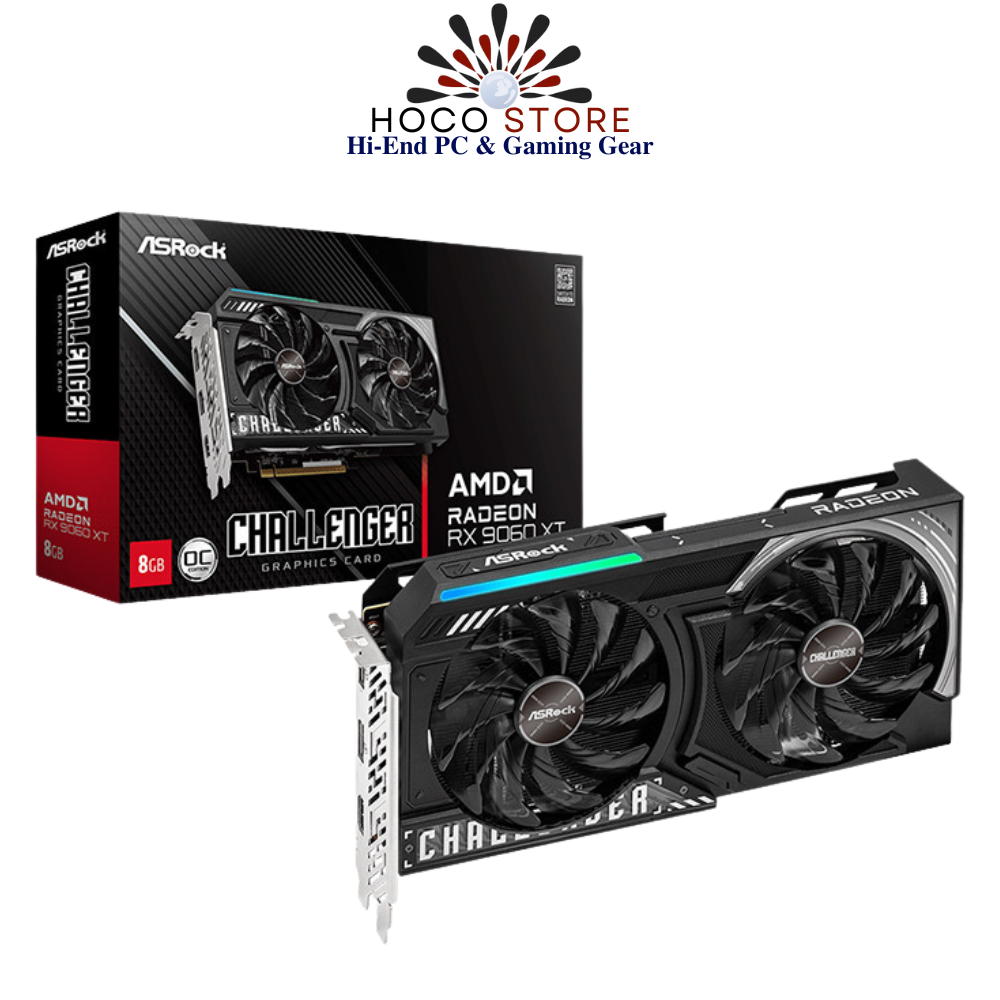 Card màn hình ASRock Radeon RX 9060 XT Challenger 8GB OC