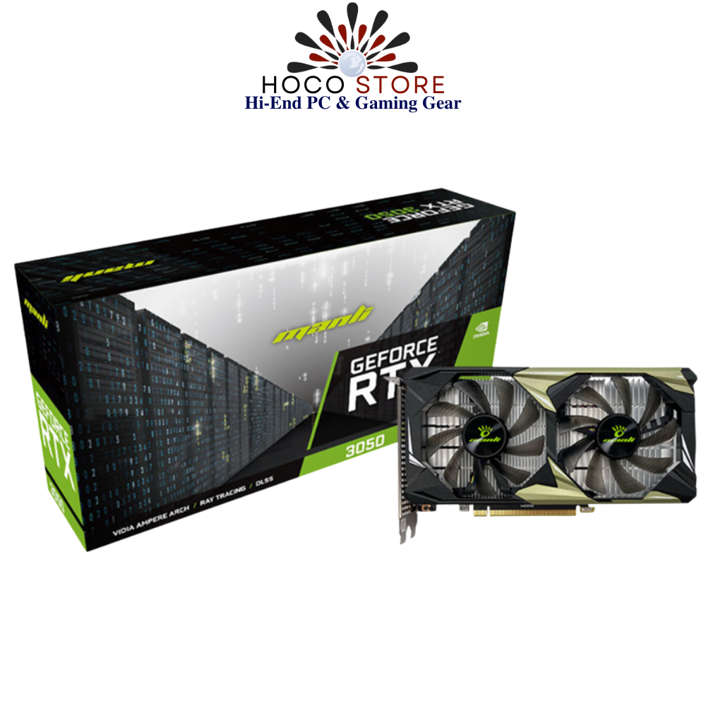 Card màn hình Manli GeForce RTX™ 3050 8GB Nebula Twin
