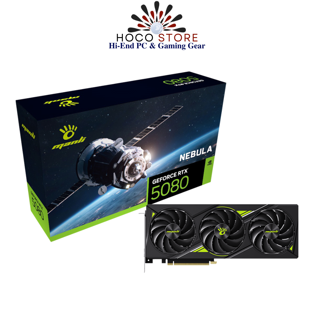 Card màn hình Manli Nebula GeForce RTX 5080 16GB GDDR7