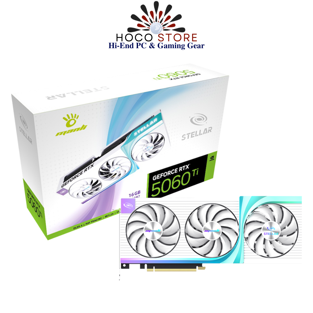 Card màn hình Manli Stellar GeForce RTX 5060 Ti OC 16GB GDDR7