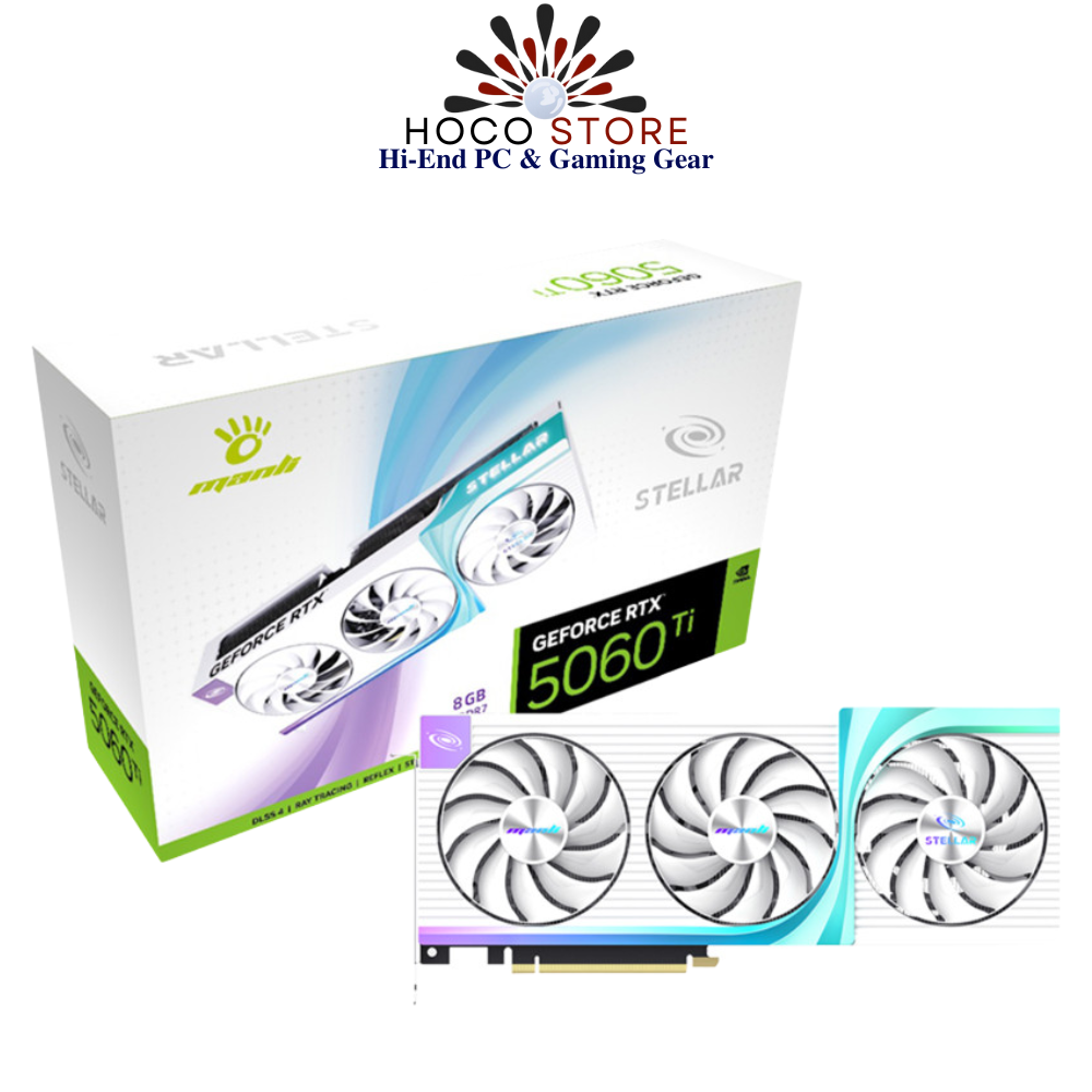 Card màn hình Manli Stellar GeForce RTX 5060 Ti OC 8GB GDDR7