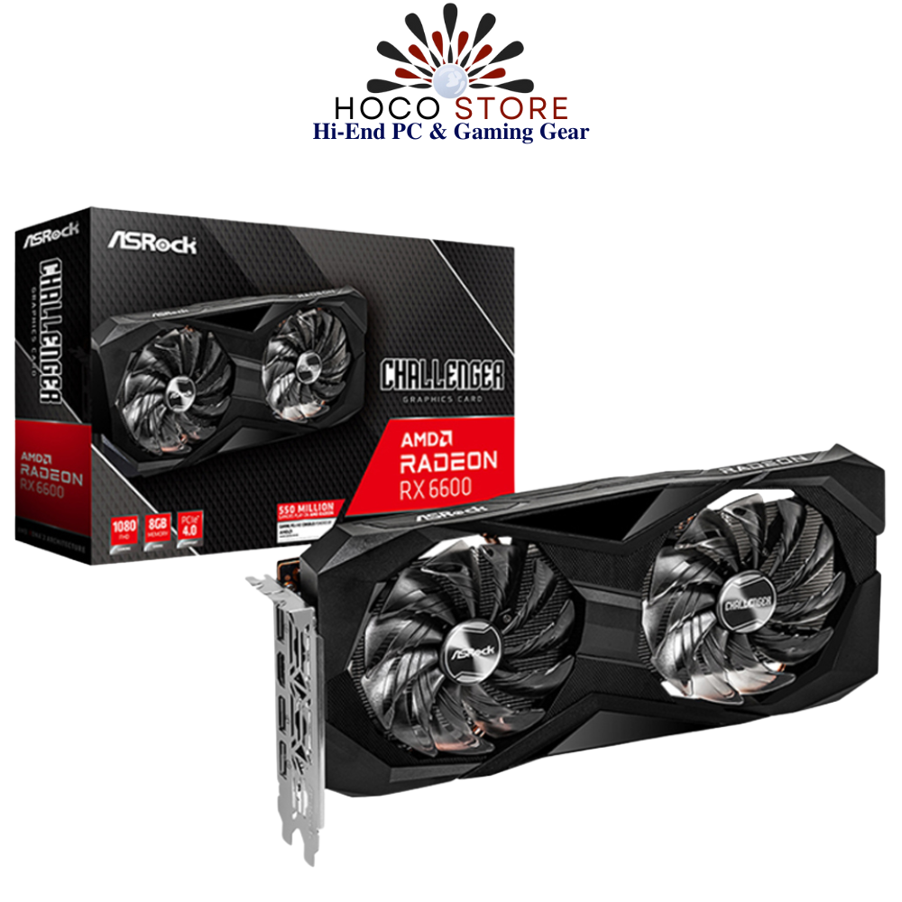 Card màn hình ASRock Radeon RX 6600 Challenger D 8GB
