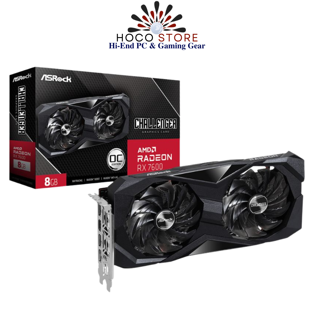 Card màn hình ASRock Radeon RX 7600 Challenger 8GB OC