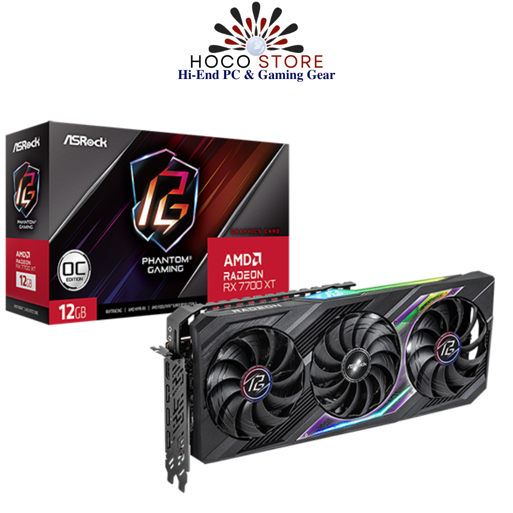 Card màn hình ASRock Radeon RX 7800 XT Challenger 16GB OC
