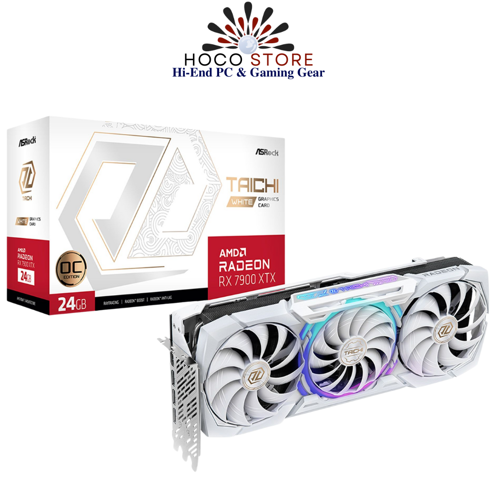 Card màn hình ASRock Radeon RX 7900 XTX Taichi White 24GB OC