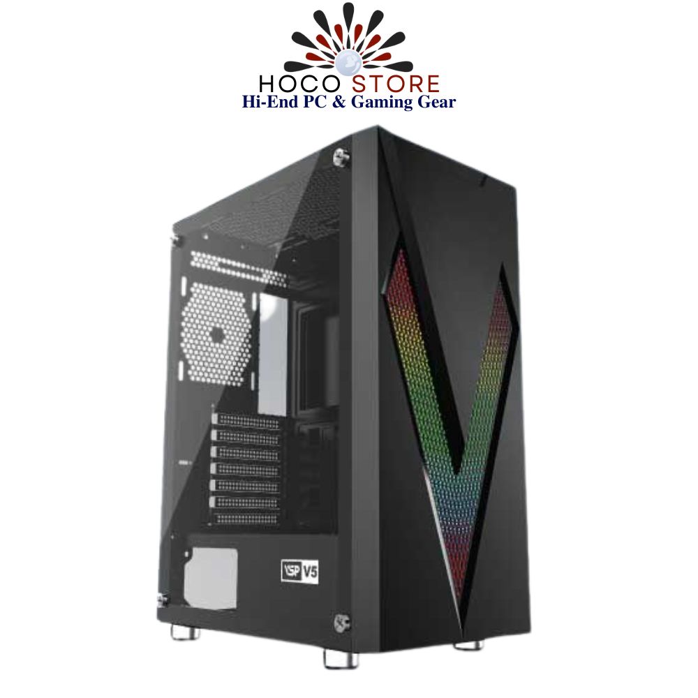 Vỏ Case Máy Tính Hỗ Trợ Main ATX VSP V5 LED RGB
