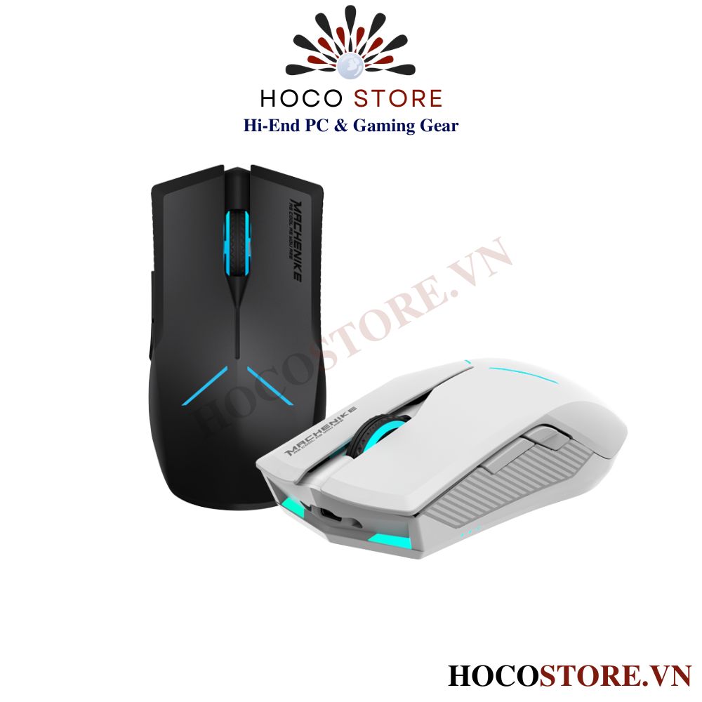 Chuột Gaming Machenike M720 Có dây và 2.4G Wireless Màu Trắng