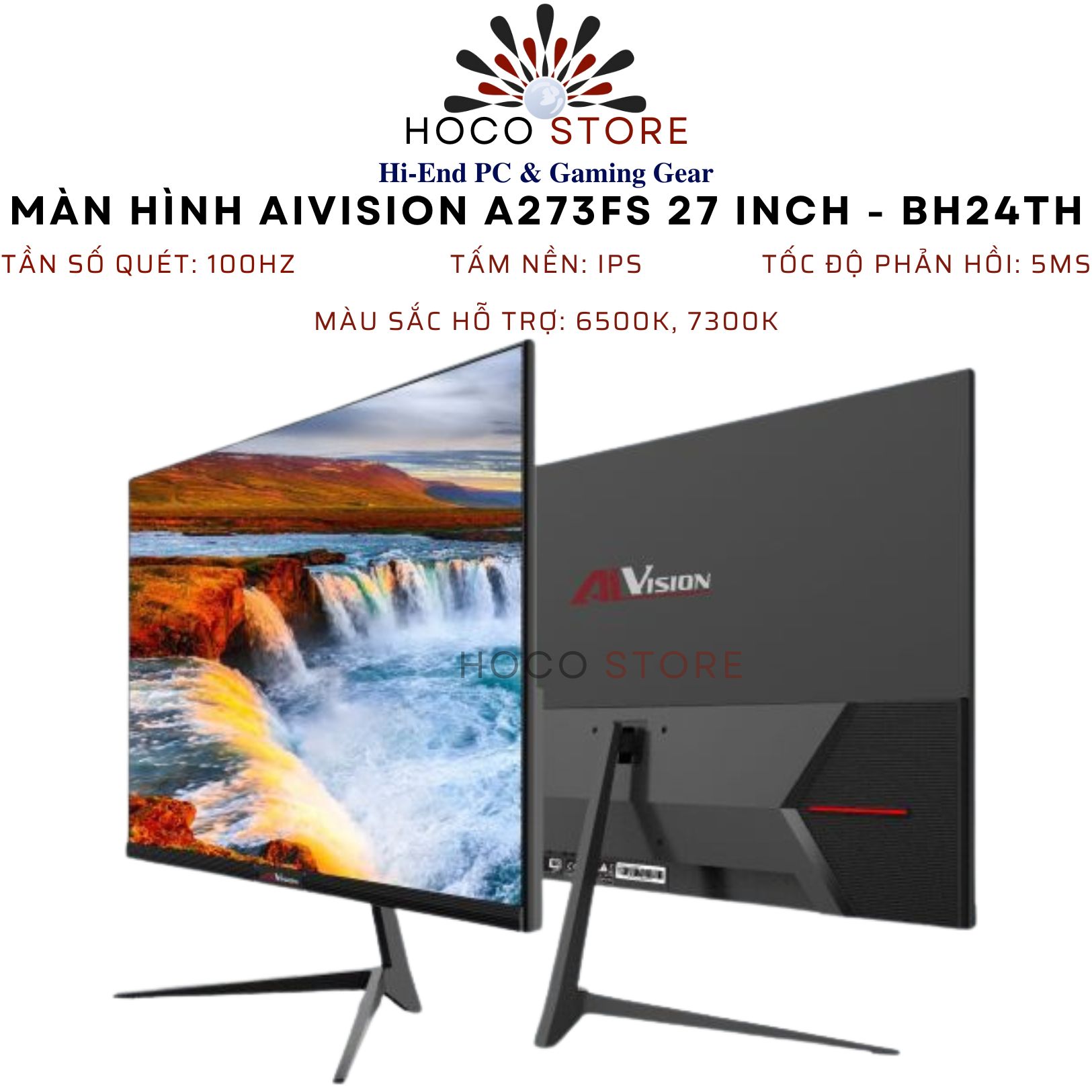 Màn hình Phẳng VSP AIVISION 27 27inch A273FS FHD 100Hz