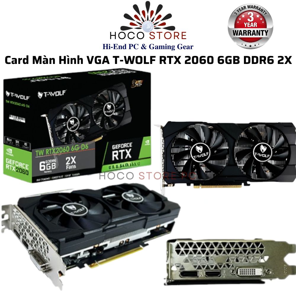 VGA T-WOLF RTX 2060 6GB GDDR6