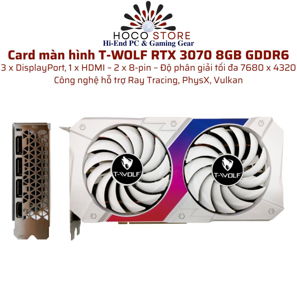Card màn hình - VGA T-WOLF TW RTX 3070 8G D6