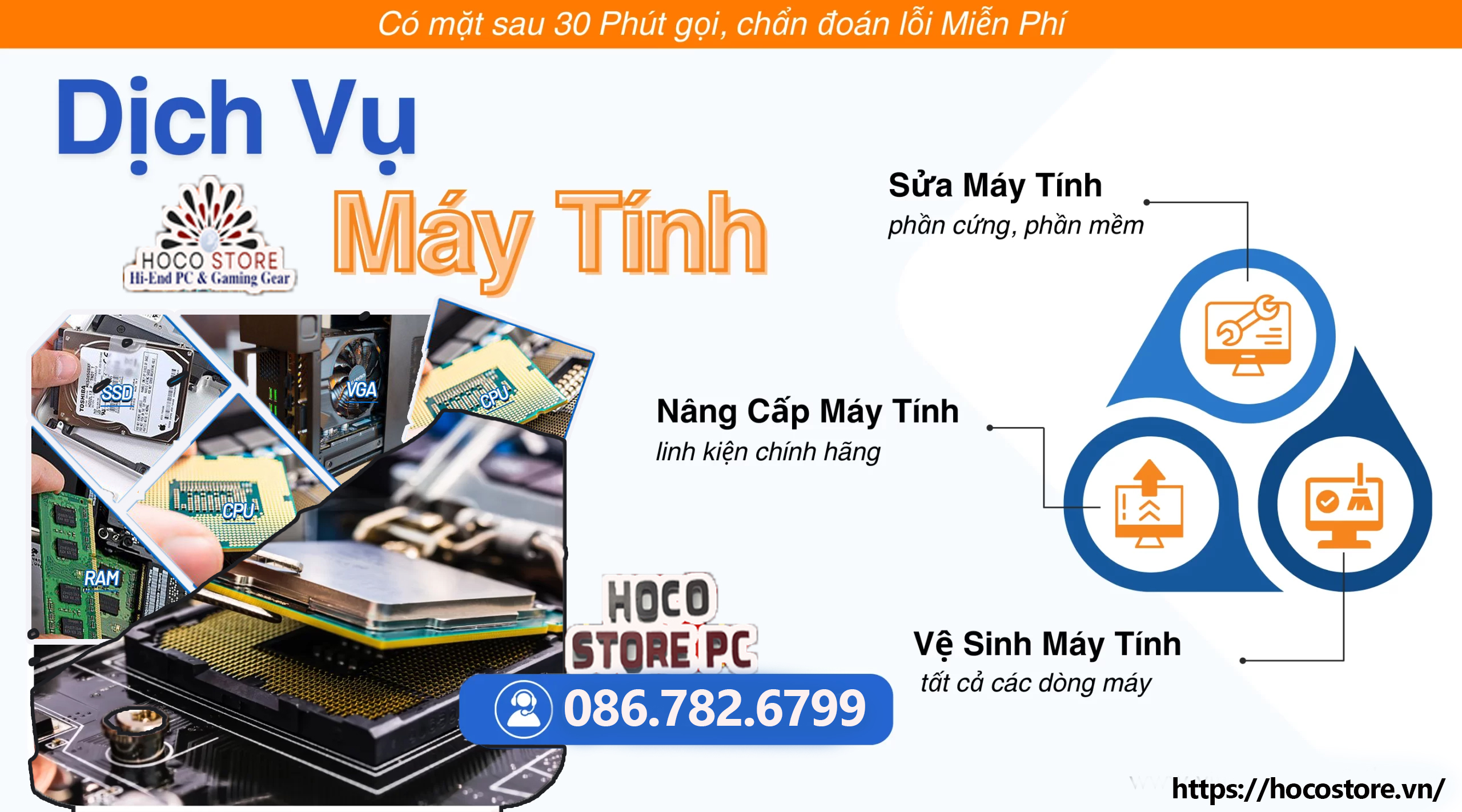 Dịch vụ nâng cấp và sửa chữa máy tính quận bình thạnh