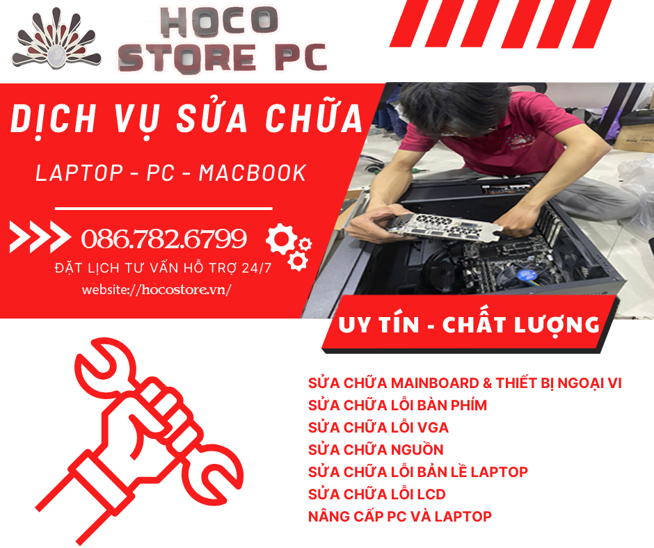 Dịch vụ Sửa Chữa và Nâng Cấp máy tính tại Quận 2 Quận 9 Quận 7